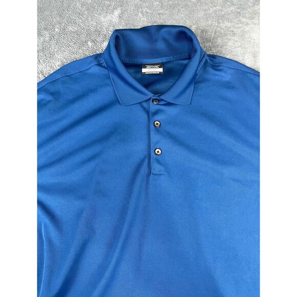 Men’s Nike XL Royal Blue Dri-FIT Golf Polo Shirt – Excellent Condition - Picture 4 of 10